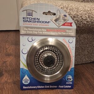 Kitchen SinkShroom® Revolutionary Strainer w/ Anti-Clog Technology by TubShroom
